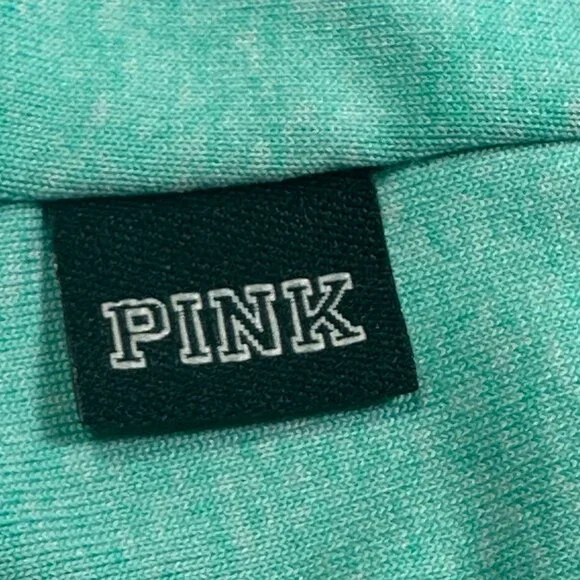 VICTORIA SECRET PINK Ultimate half zip pullover Size Medium Mint Activewear - Picture 7 of 15